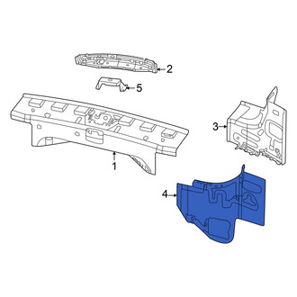 Jeep OE - Rear Left Rear Body Panel Reinforcement Bracket