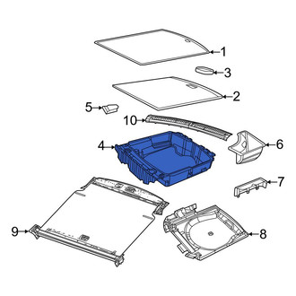 Jeep OE - Rear Trunk Floor Storage Box