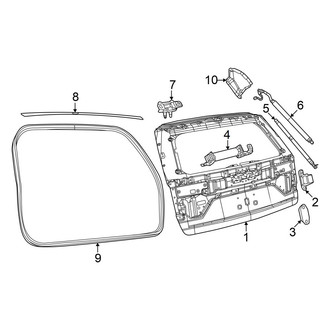 Jeep OE - Lift Gate - Gate & Hardware