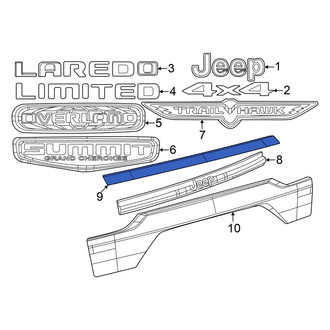Jeep OE - Rear Upper Liftgate Finish Panel