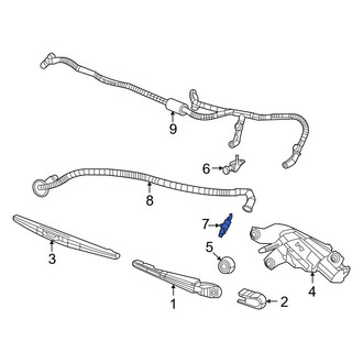 Jeep OE - Rear Lower Back Glass Washer Nozzle