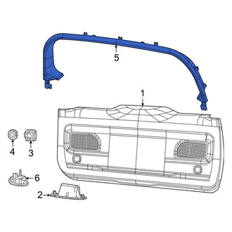 Jeep OE - Rear Upper Liftgate Trim