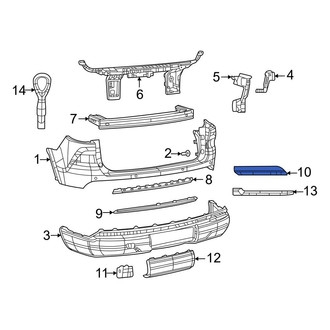 Jeep OE - Rear Left Bumper Trim