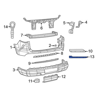 Jeep OE - Rear Left Reflector Panel
