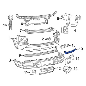 Jeep OE - Rear Center Bumper Trim