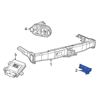 Jeep OE - Left Trailer Hitch Bracket