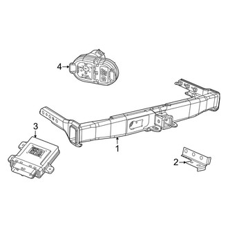 Jeep OE - Rear Bumper - Trailer Hitch Components (Overland / Overland 4xe / Summit / Summit 4xe / Summit Reserve / Summit Reserve 4xe)
