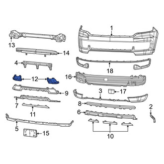 Jeep OE - Front Left Fog Light Trim