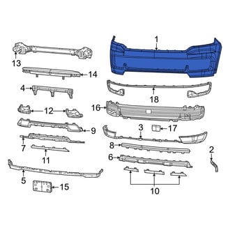 Jeep OE - Front Upper Bumper Cover