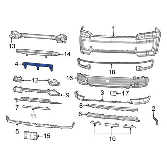 Jeep OE - Front Bumper Cover Reinforcement
