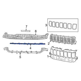 Jeep OE - Front Upper Grille Molding