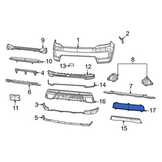 Jeep OE - Front Grille Molding