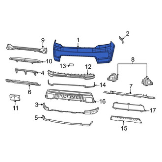 Jeep OE - Front Upper Bumper Cover