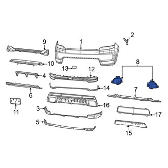 Jeep OE - Front Left Fog Light Trim