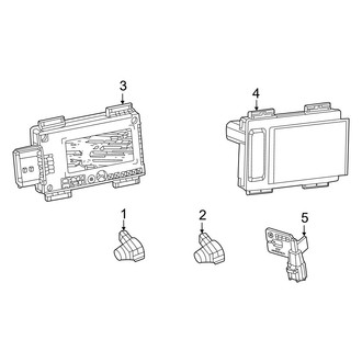 Jeep OE - Front Bumper - Electrical Components (Obsidian / Series I / Series II / Series III)