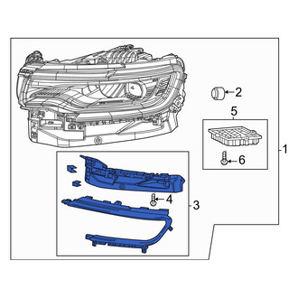 Jeep OE - Front Left Headlight Mounting Kit