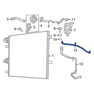 Jeep OE - Engine Coolant Overflow Hose