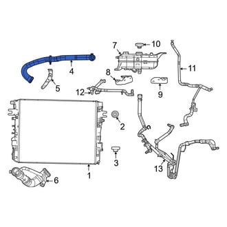 Jeep OE - Upper Radiator Coolant Hose