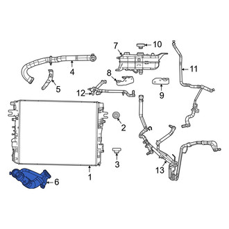 Jeep OE - Lower Radiator Coolant Hose