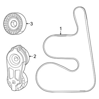 Jeep OE - Cooling - Belts & Pulleys (Base / Obsidian / Series II / Series III / Series III Obsidian 6.4L)