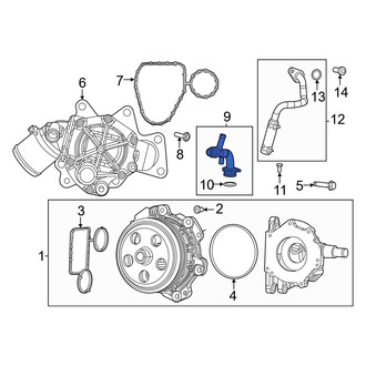 Jeep OE - Engine Water Pump Outlet Pipe