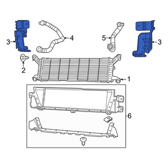 Jeep OE - Left Intercooler Bracket