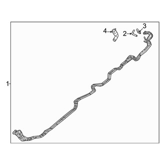 Jeep OE - Air Conditioner & Heater - Rear A/C Lines (Base / Carbide / Series II / Series III)