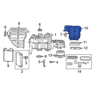 Jeep OE - Front HVAC Air Inlet Housing