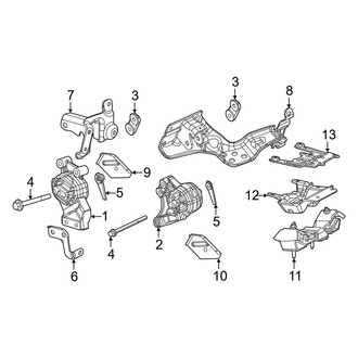 Jeep OE - Engine & Transmission Mounting (4WD)