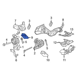 Jeep OE - Right Engine Mount Heat Shield
