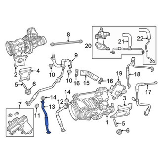 Jeep OE - Rear Turbocharger Oil Line