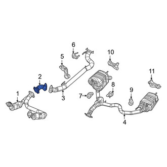 Jeep OE - Front Exhaust Intermediate Pipe