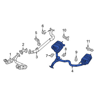 Jeep OE - Left Exhaust Muffler