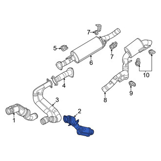 Jeep OE - Left Catalytic Converter