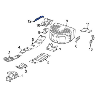 Jeep OE - Rear Right Floor Pan Heat Shield