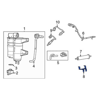 Jeep OE - Secondary Air Injection Solenoid Bracket