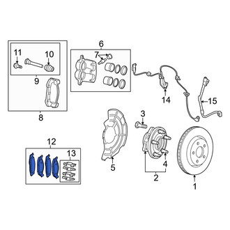 Jeep OE - Front Disc Brake Pad Set