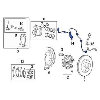 Jeep OE - Front Left ABS Wheel Speed Sensor