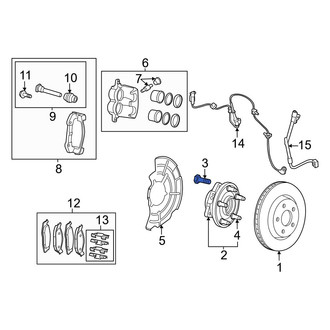 Jeep OE - Axle Hub Mounting Bolt