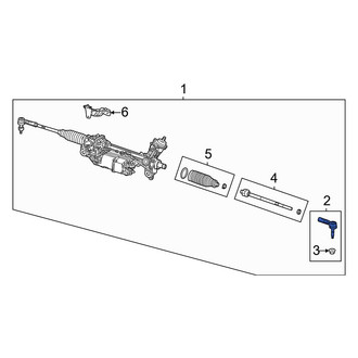 Jeep OE - Inner Steering Tie Rod End