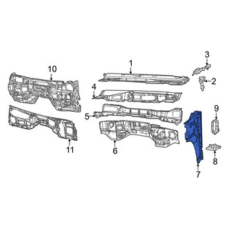 Jeep OE - Left Lower Cowl Side Panel