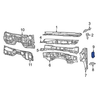 Jeep OE - Front Left Rearward Fender Insulator