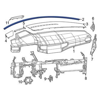 Jeep OE - Dashboard Panel Seal