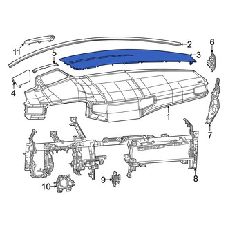 Jeep OE - Right Dashboard Air Vent Trim