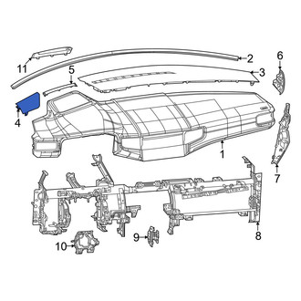 Jeep OE - Left Dashboard Air Vent Trim