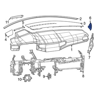 Jeep OE - Left Upper Instrument Panel Side Cover