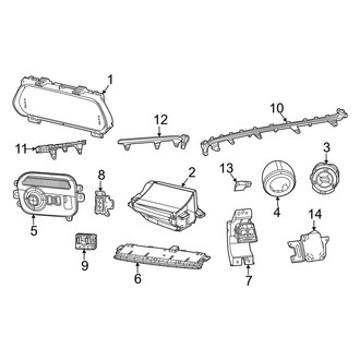 Jeep OE - Instrument Panel - Cluster & Switches (Base / Carbide / Series II / Series III)