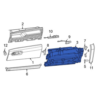 Jeep OE - Front Glove Box Housing