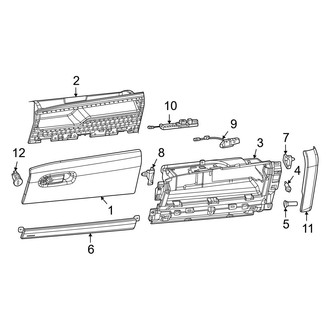 Jeep OE - Instrument Panel - Glove Box