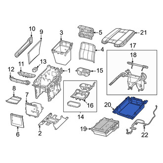 Jeep OE - Rear Console Armrest Cover